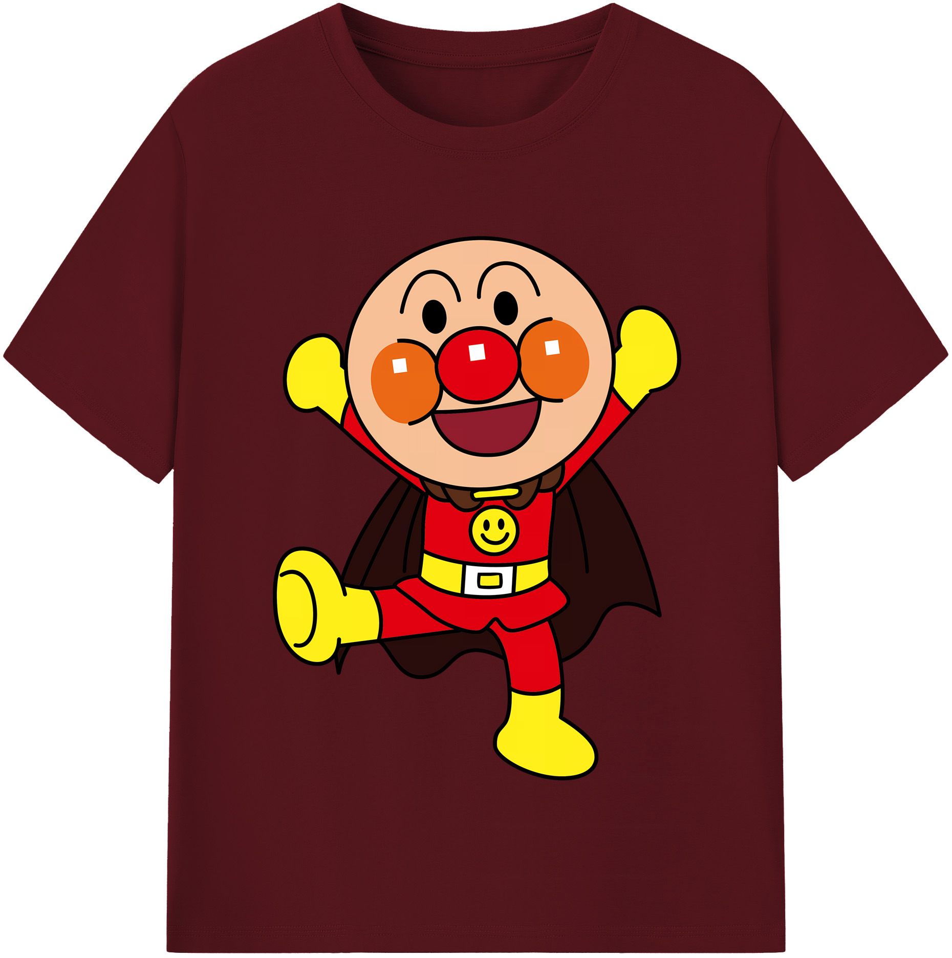 （画像用） アンパンマン Anpanman 綿100％半袖Tシャツ（フロントプリント）